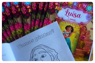 Livrinho personalizado para Aniversário Kids.